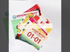 Rectangular Race Bib Numbers 0.5mm Thickness Personalized with Screen Printing