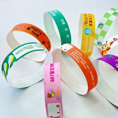 配列番号 タイベック 腕帯 防水 パーソナル ロゴ付き フルカラー 印刷