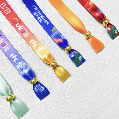 オーダーメイド 織物 腕帯 幕張 企業用 音楽用 祭り用 ポリエステル ブレスレット