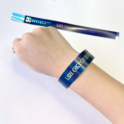 大人の子供のためのカスタマイズされたイベント ブレスレット 輝くブレスレット レインボー レーザー 閃光 パーティー 活動 イベント ブレスレット