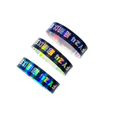 工場 卸売 レーザー グリッター 腕帯 イベント コンサート フェスティバル ネオン レインボー レーザー ロゴ 輝くレーザー 紙 腕帯