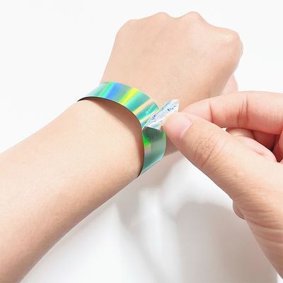 工場 卸売 レーザー グリッター 腕帯 イベント コンサート フェスティバル レーザー ロゴ 輝くレーザー 紙 腕帯