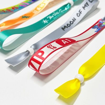 オーダーメイド ロゴ ポリエステル 織布 腕帯 コンサート 宣伝 イベント ギフト 調整可能 長さ