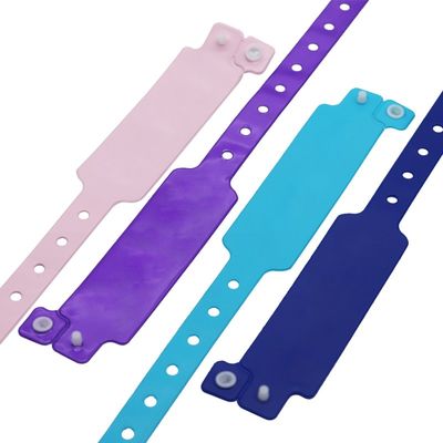 スナップロック閉塞とシルクスクリーン印刷オプションのカスタム使い捨て腕帯