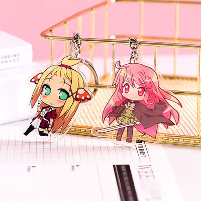 工場 パターン プリント アクリルキーチェン 可愛い 漫画 キャラクター アイドル 耐久性 メタル リング 魅力 アクリルキーチェン