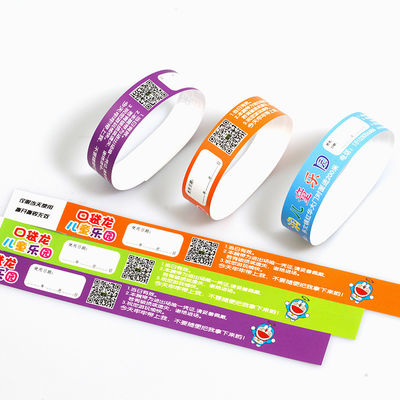 カスタム イベント PP 合成紙の腕帯 フルカラープリント 防水 汗抵抗 入り口 腕帯