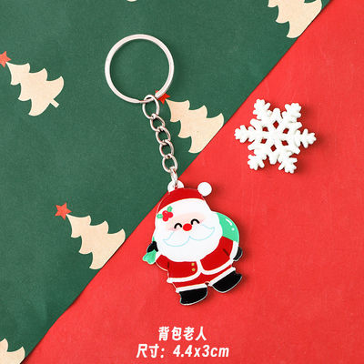 クリスマス・フェスティバル アクリルキーチェイン 金属リング付属品と 可愛いスノーマン・マジック
