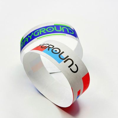 防水 オーダーメイド ロゴ プリント イベント パーティー 会議 アクセス コントロール ための Tyvek 紙の腕帯
