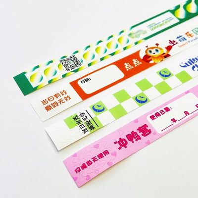イベント,パーティー,スポーツ,バーのためのカスタムタイベック紙腕帯 イベントのための異なるQRコード